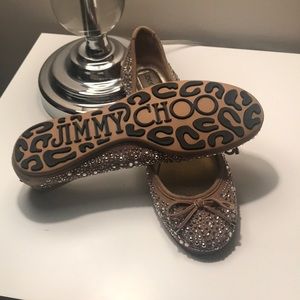 Jimmy CHOO Rhinestone Flats Size 36